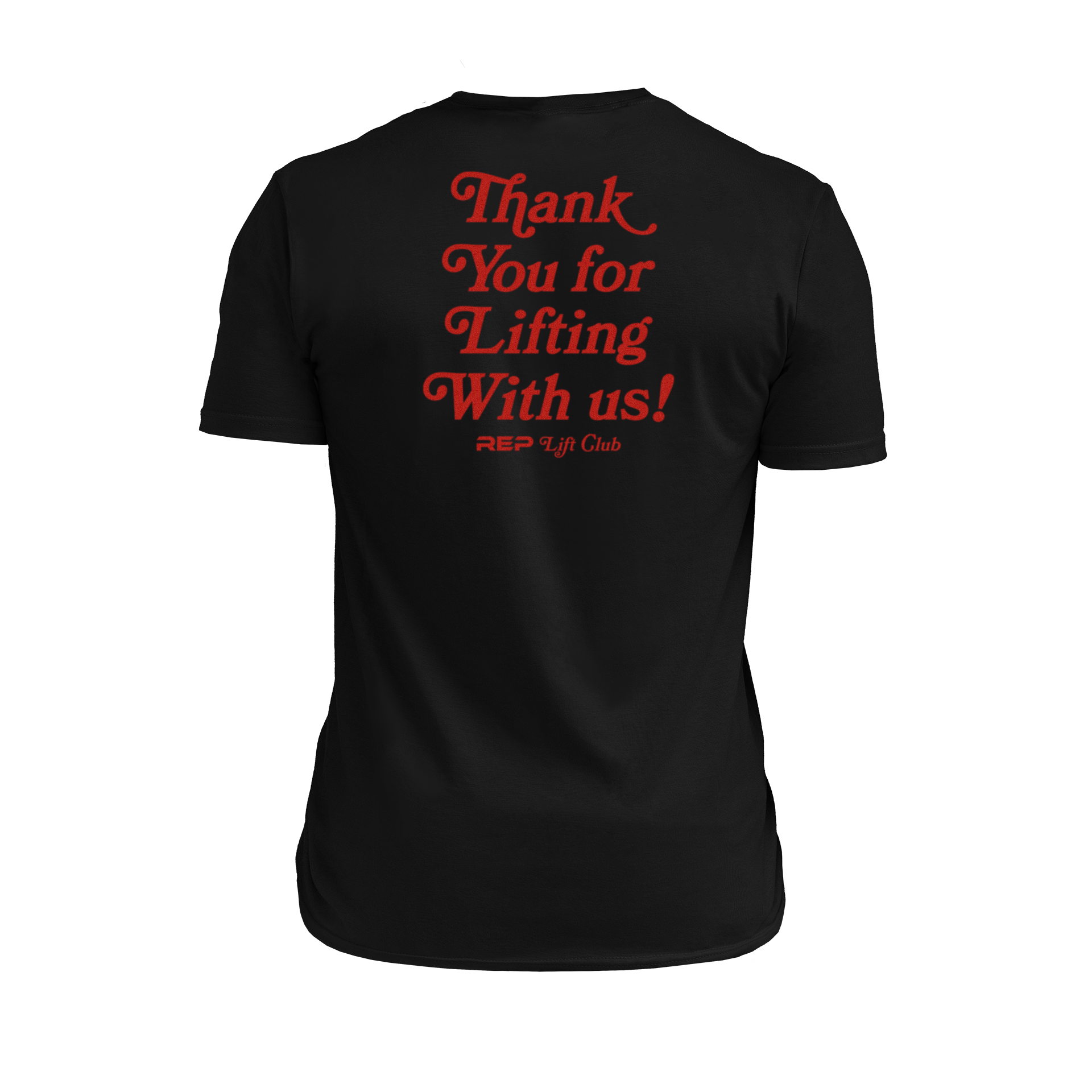 Lift Club Tri-Blend Crew T-Shirt - Heather Black/Red / X-Small